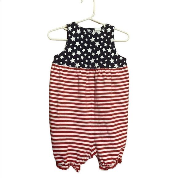 Starting Out Stars & Strips Patriotic 24 Month Girls Baby One Piece. - Picture 1 of 2
